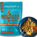 Balchao Prawns Skewers